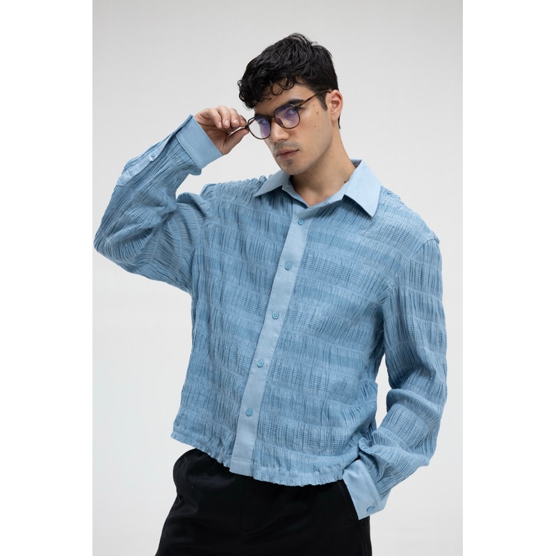 Romeo Shirt- Ash Blue S Ivorydust