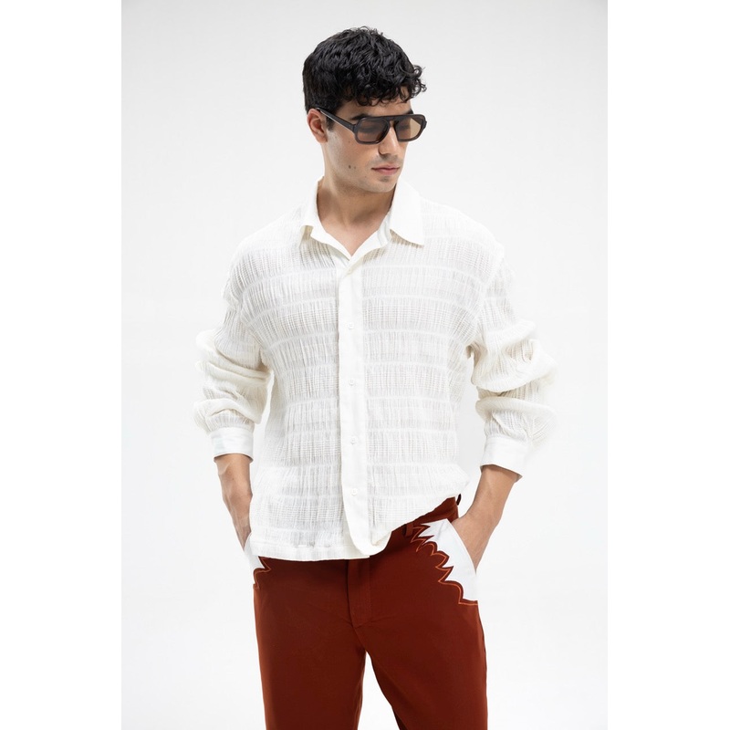 Romeo Shirt – Ivory Dust Ash blue S