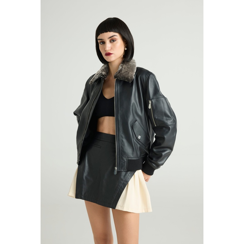 AVIAR  Luxe Flight Leather Bomber XS