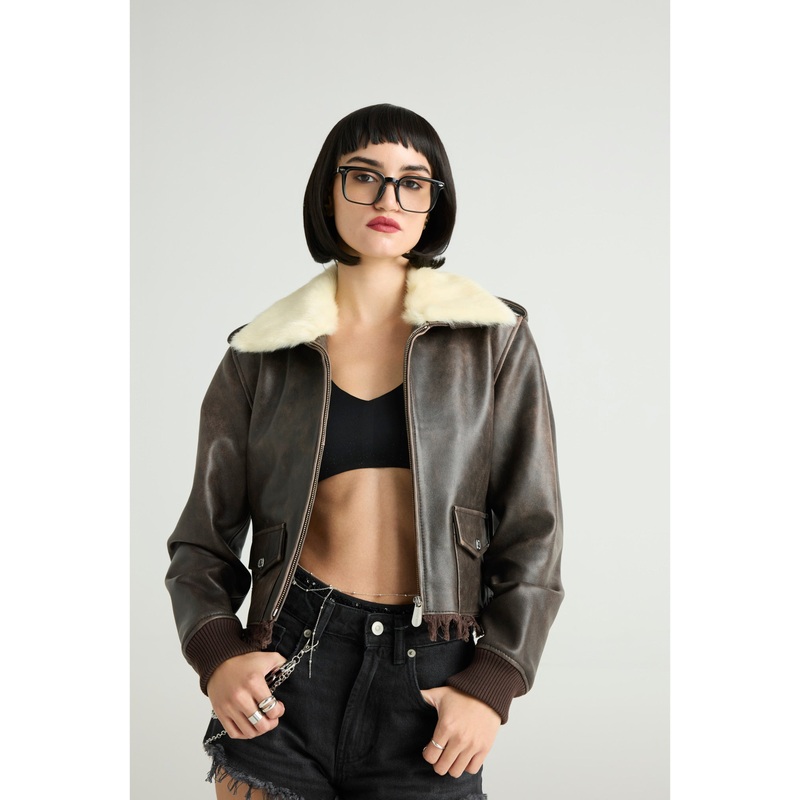 FERRERO  CROPPED AVIATOR JACKET XS