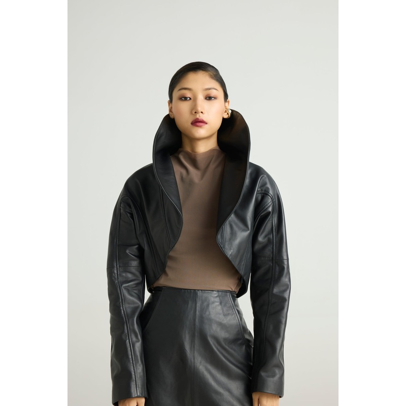 RAVEN – Statement Leather Jacket XS