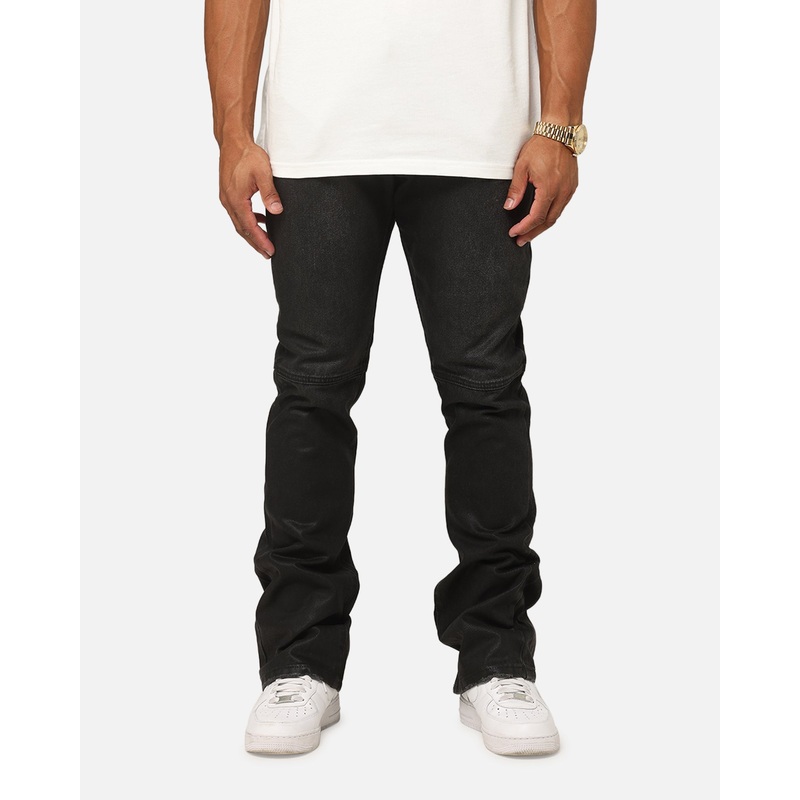 MNML B729 Waxed Denim Jeans Black 28