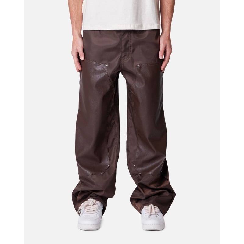 MNML Baggy Nylon Double Knee Pants Brown 28