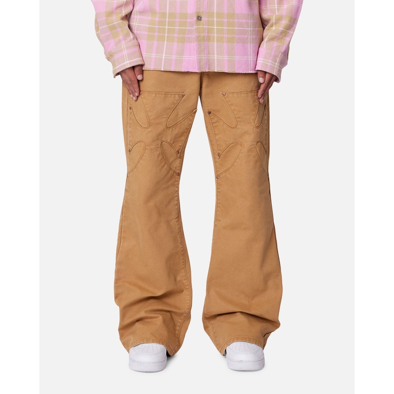 MNML Bootcut Iron Cross Jeans Tan 28