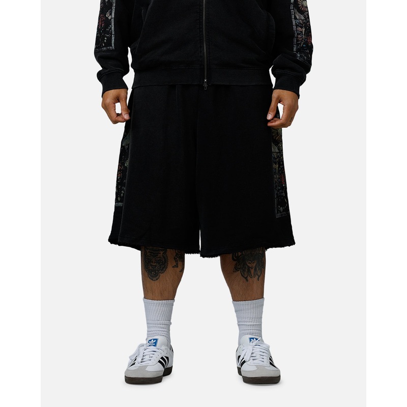 Saint Morta Kingdomcome Baggy Sweat Shorts Vintage Black S