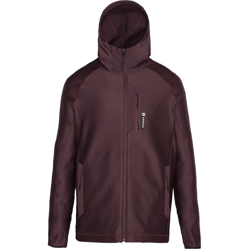 Armada Tuckernot Grid Fleece Hooded Mid Layer Jacket – Men’s