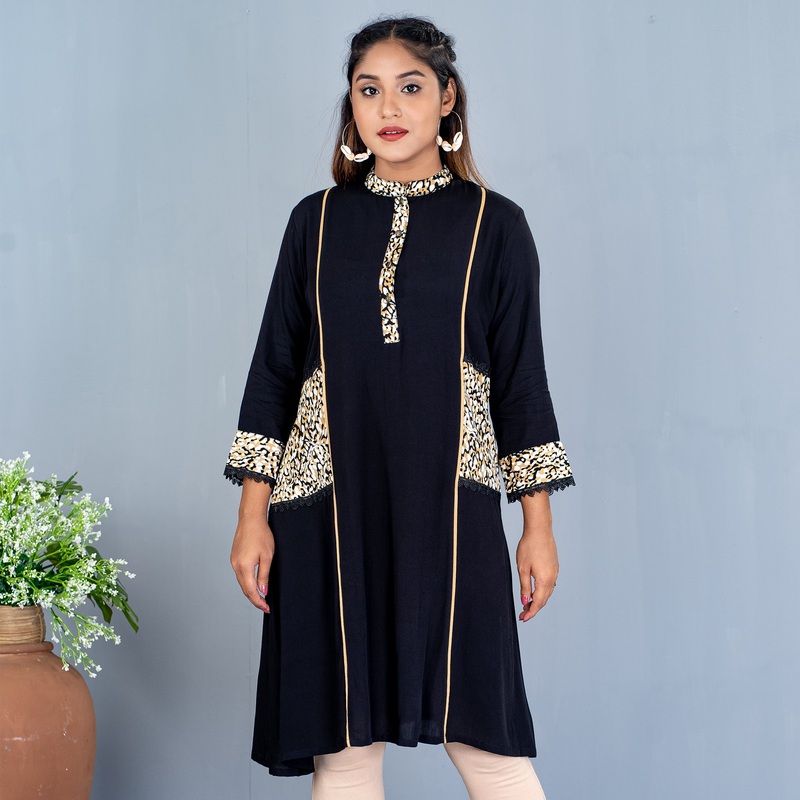 Womens Tunic- Black 2XL BLACK