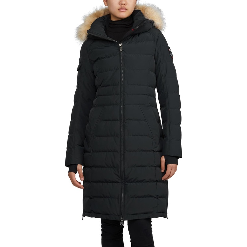 Pajar Venice Long Puffer Jacket with Removable Faux Fur Trim – Women’s