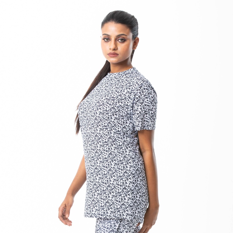 Womens Tops-White Aop 2XL WHITE AOP