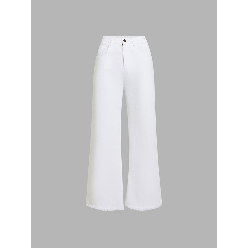 24/7 Comfort White Bootcut High-Rise Stretchable Denim Jeans 24 White