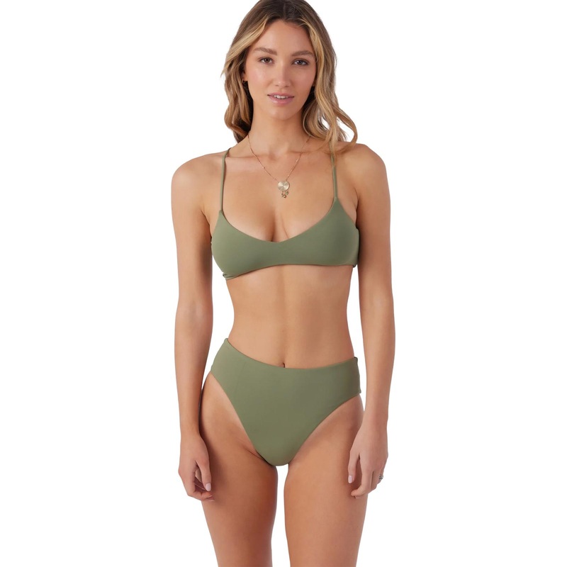 O’Neill Saltwater Solids Max Solid High Rise Bikini Bottom – Women’s