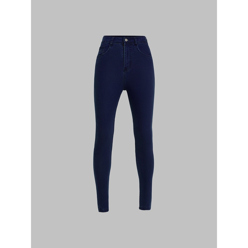 Women’s Navy-Blue Skinny-Fit High-Rise Stretchable Denim Jeans 26 Navy Blue