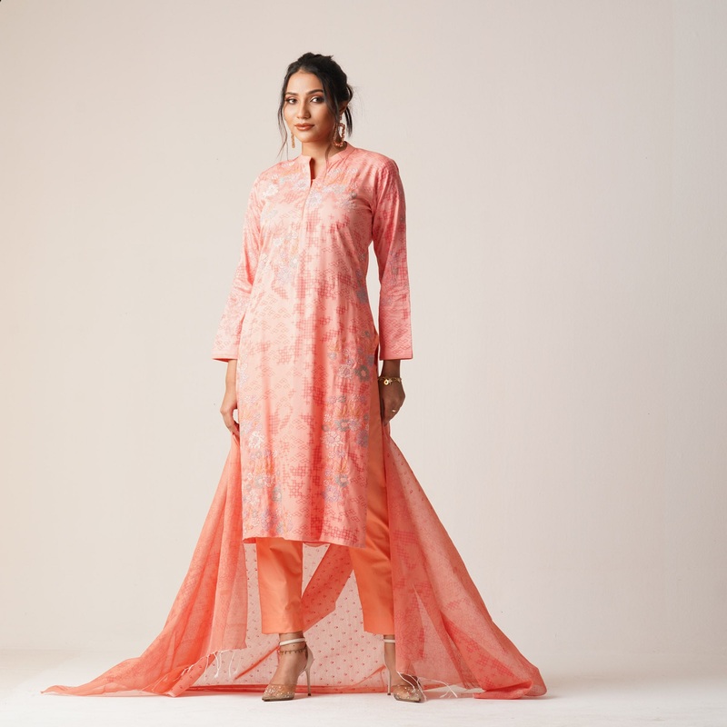 Womens Ethnic 3Pcs-Sweet Pink 2XL SWEET PINK