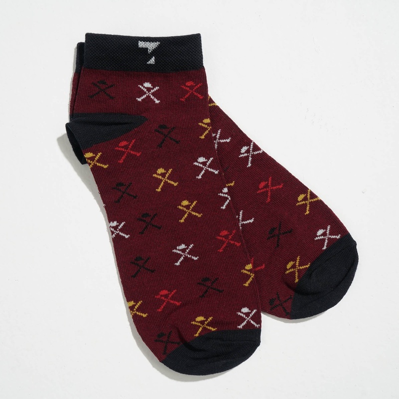 Red Cotton Socks N/A RED