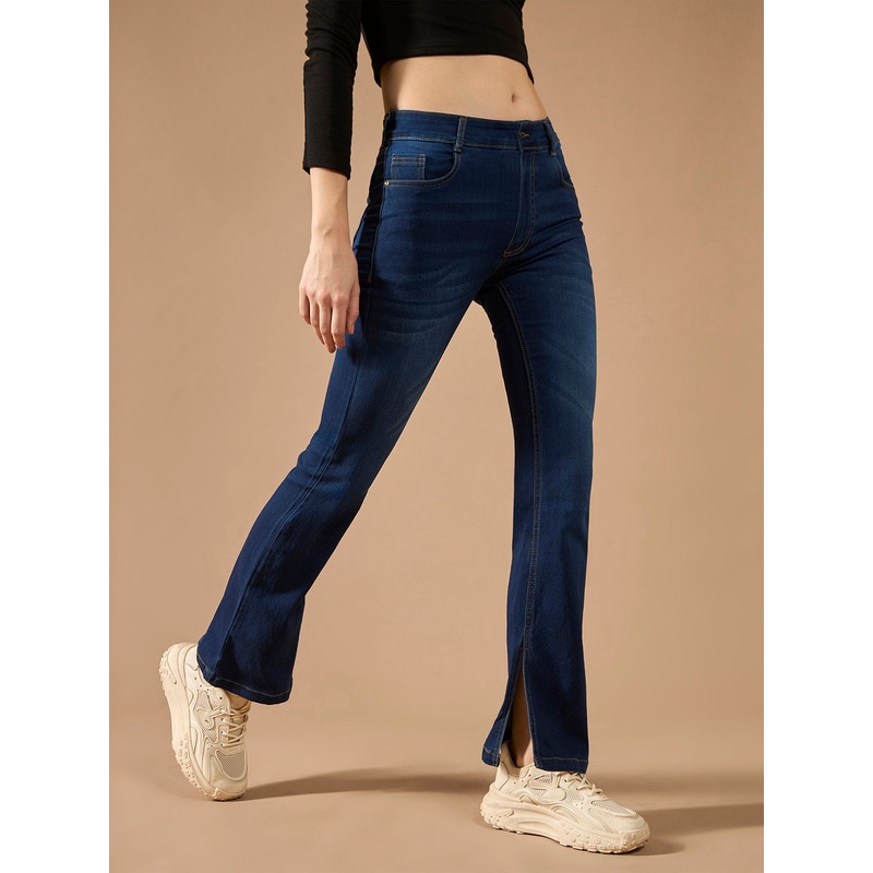 24/7 Comfort CHASEstretch Blue Bootcut Mid-Rise Stretchable Denim Jeans 26 Navy Blue