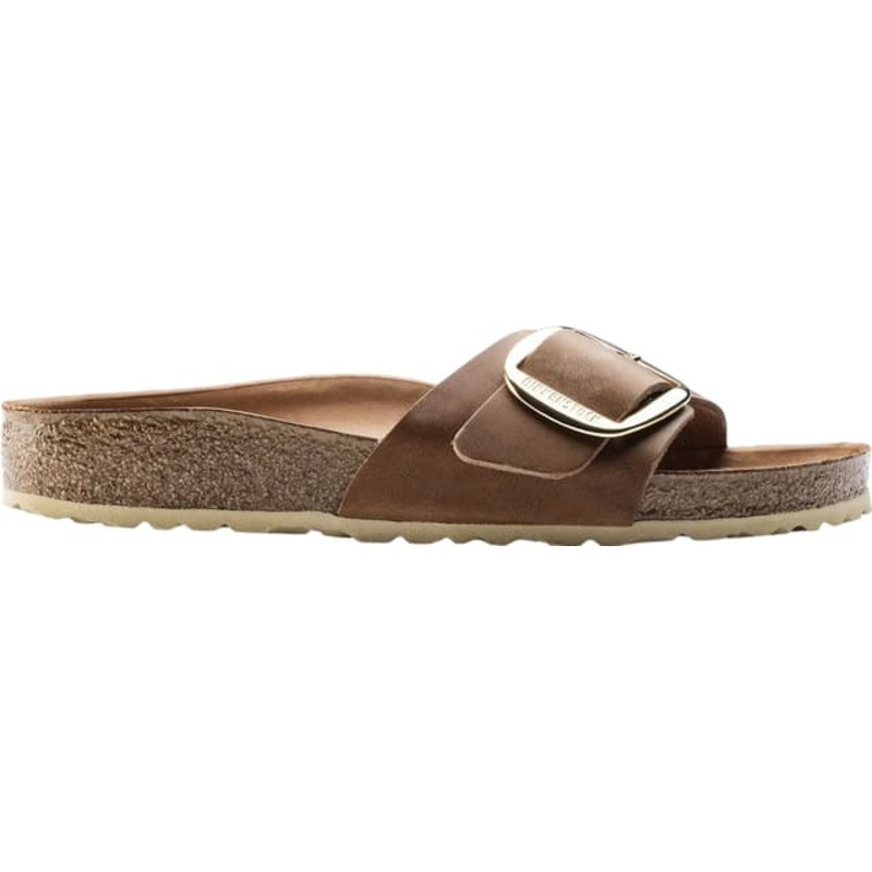 Birkenstock Madrid Big Buckle Oiled Leather Sandals [Narrow] – Women’s