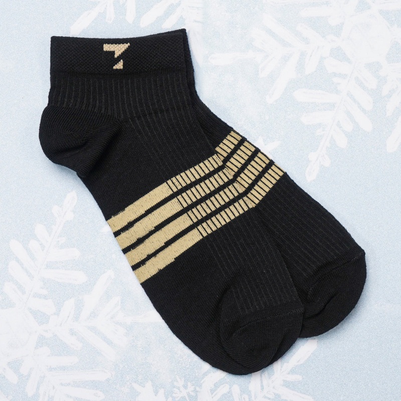 Black & Beige Cotton Socks N/A BLACK & BEIGE
