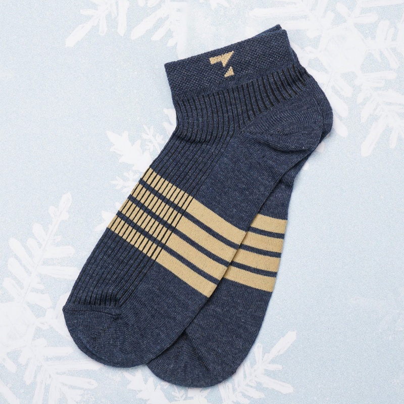 Blue & Beige Cotton Socks N/A BLUE & BEIGE