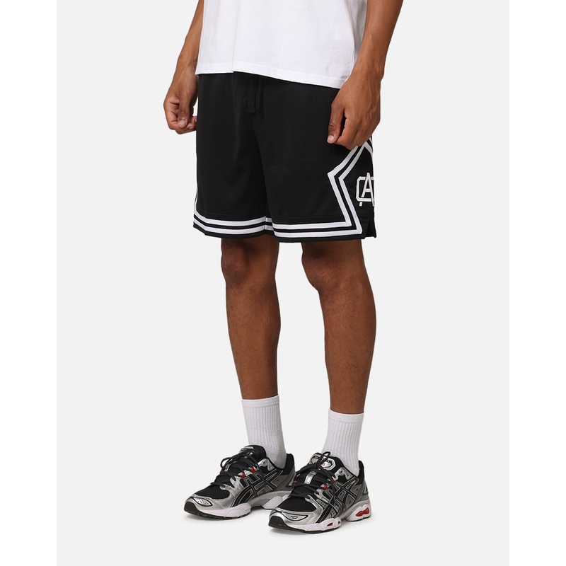 Carre Fold Mesh Basketball Shorts Black/White XS