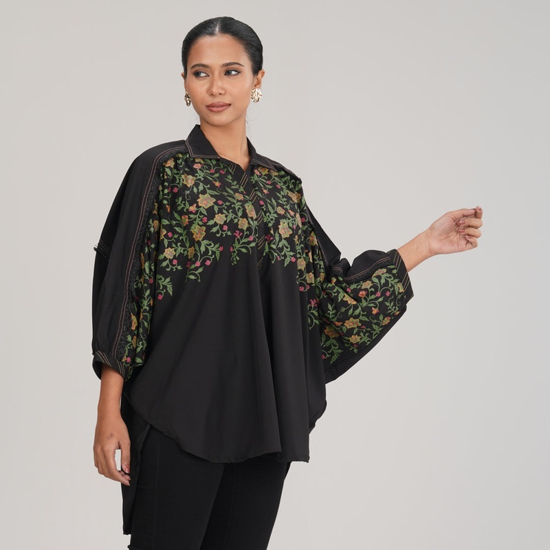 Womens Black Kurti L BLACK 2