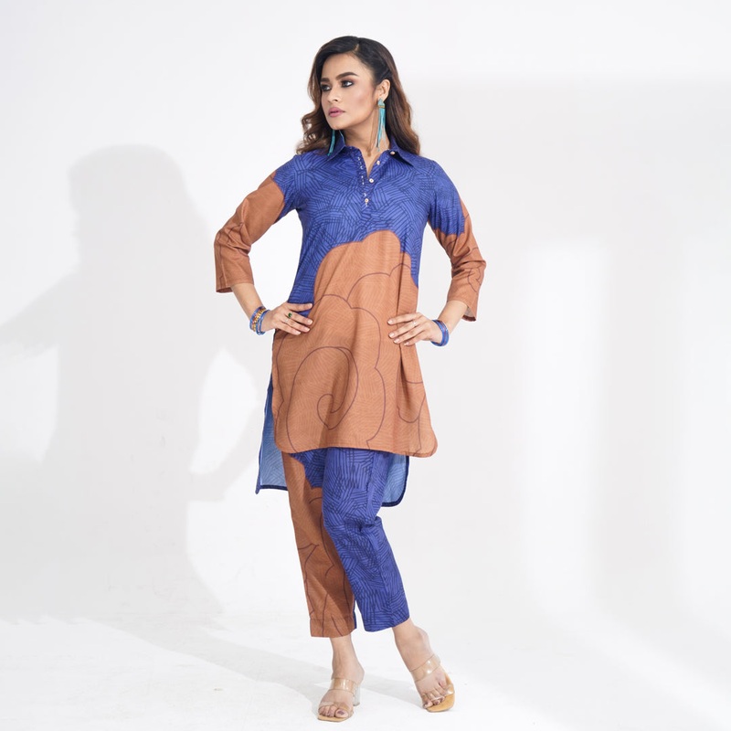 Women Navy Two Piece Set S NAVY