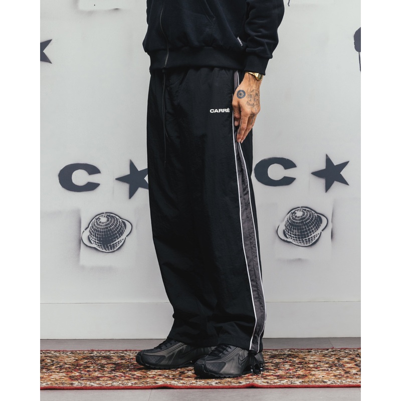 Carre Rally Panelled Nylon Joggers Black XS