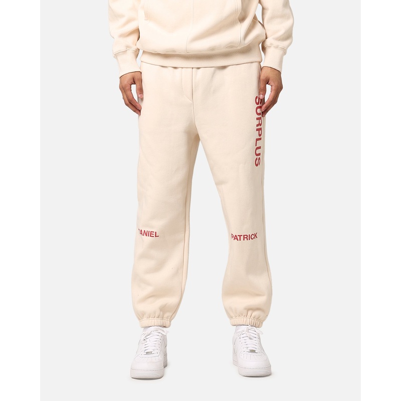 Daniel Patrick Surplus Logo Sweatpants Cream/Maroon S