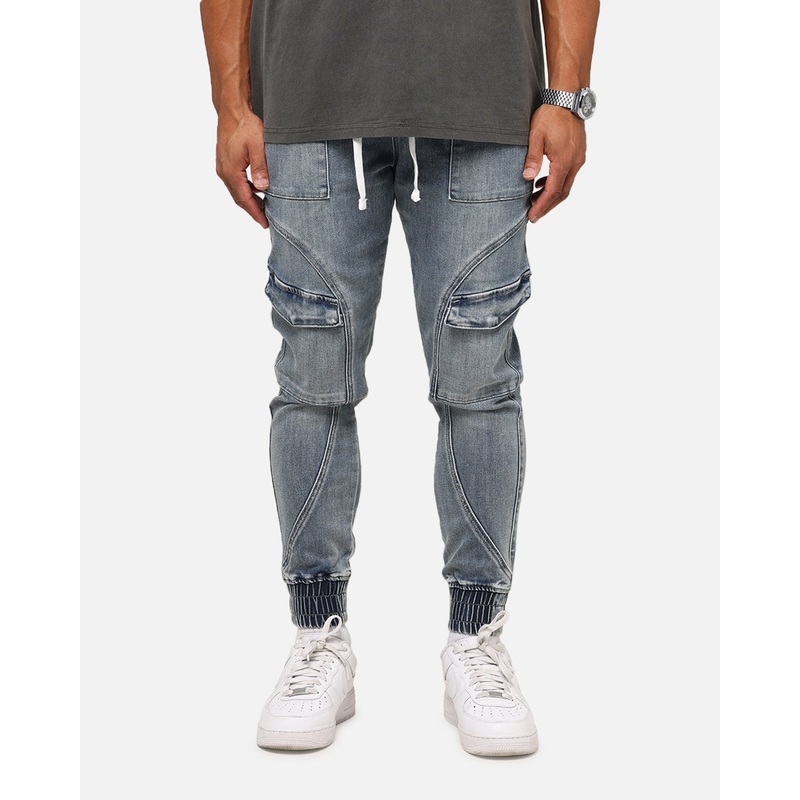 Saint Morta Aera Denim Joggers Dirty Denim S