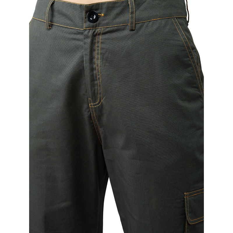 Women’s Cotton Green Solid Regular Length Joggers XS Green