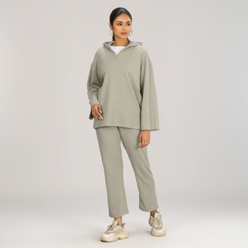 Women Light Olive Hoodie Joggers Set S LIGHT OLIVE