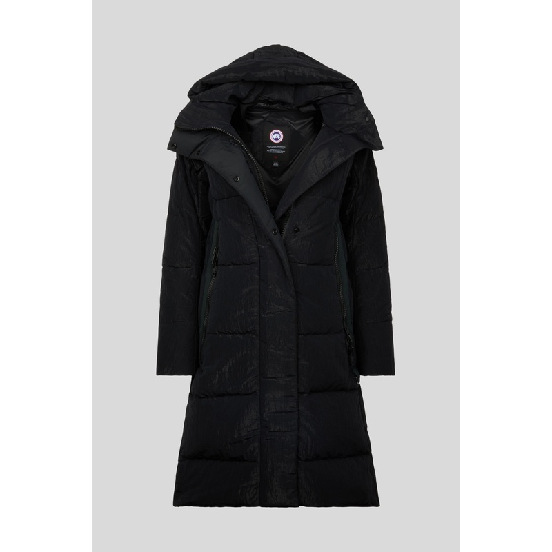 Byward Parka Black Label Shiny Crinkle L Excellent