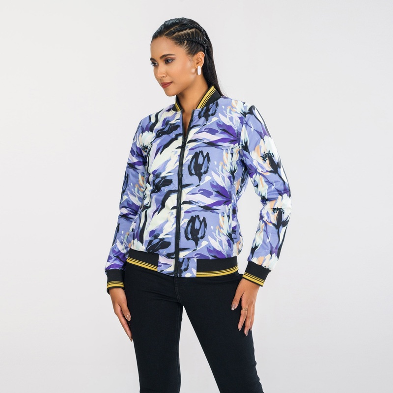 Womens Purple Reversible Bomber Jacket XL PUMB