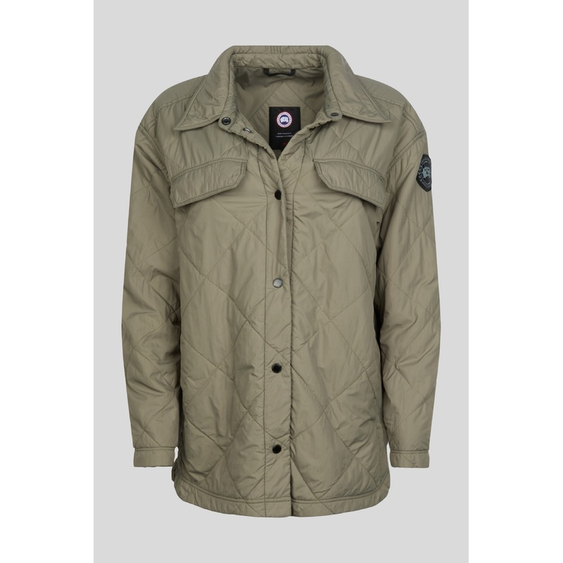 Albany Quilted Shirt Jacket Black Label M Excellent