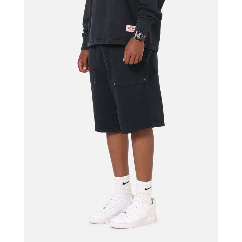 Carre Rivet Baggy Sweat Shorts Charcoal XS