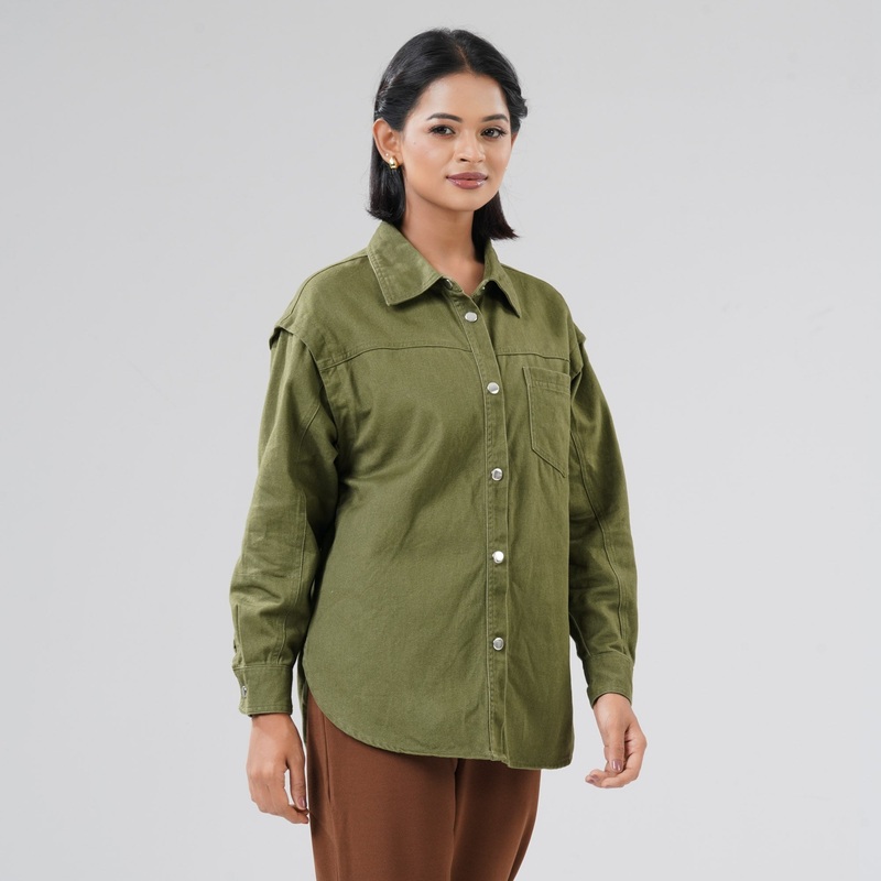 Womens Olive Shirt S OLIVE
