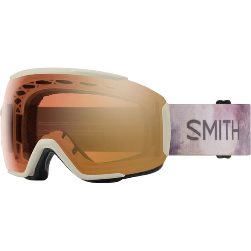 Smith Optics Sequence OTG Goggles – Chalk Bleach – ChromaPop Pro Photochromic Gold Mirror Lens