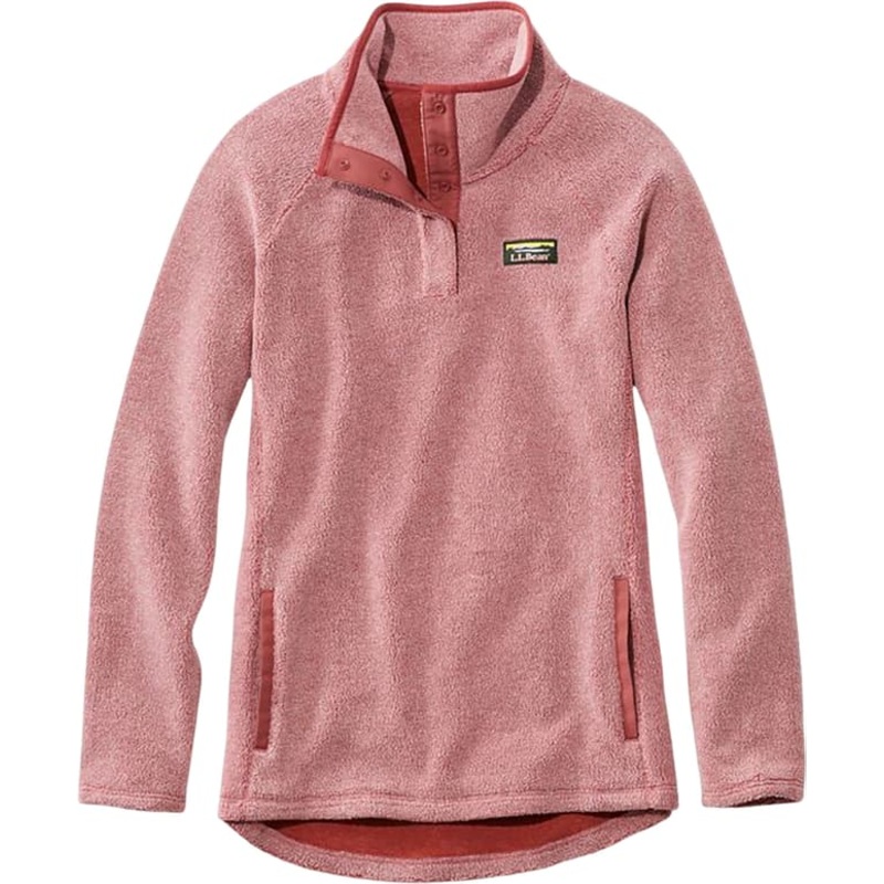L.L. Bean Tumbled Sherpa Quarter-Snap Sweatshirt – Women’s