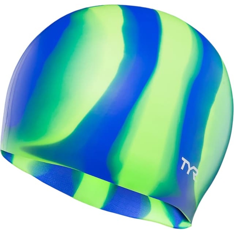 TYR Multi-Color Silicone Swim Cap – Unisex