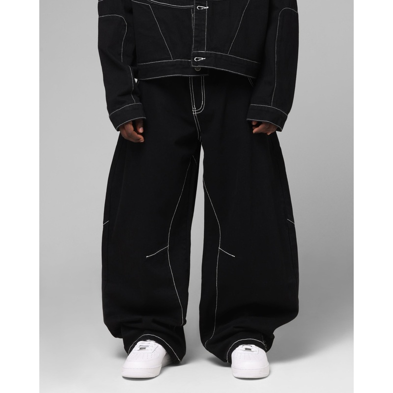 Loiter Biker Raver Jeans Black 28