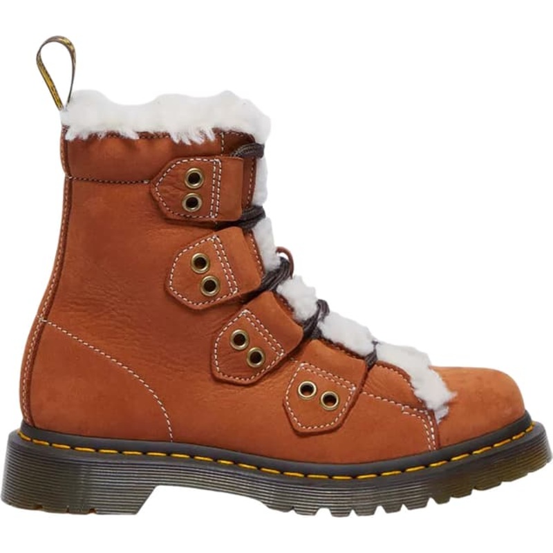 Dr. Martens 1460 Ghillie Lace to Toe Fur Lined Buttersoft Lace Up Boots – Women’s