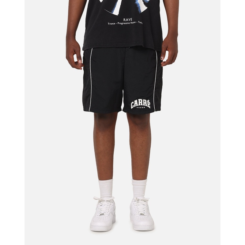 Carre Piped Nylon Shorts Black XS