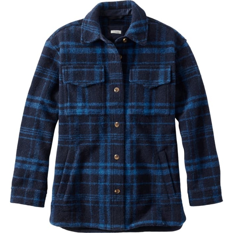 L.L. Bean Brushed Plaid Shacket – Women’s