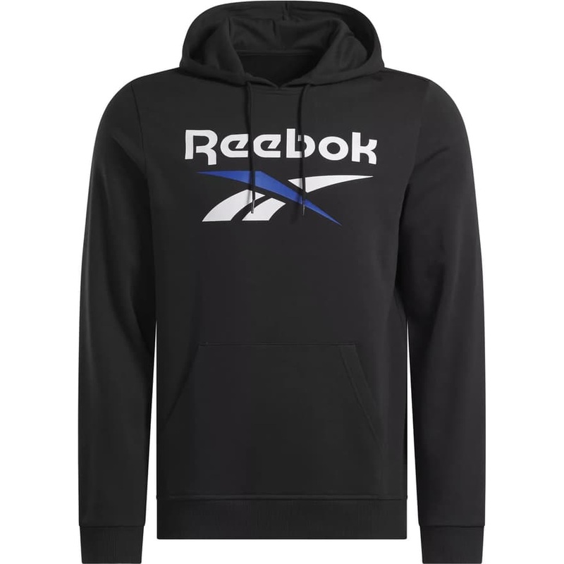Reebok Reebok Identity Fleece Stacked Logo Pullover Hoodie – Men’s
