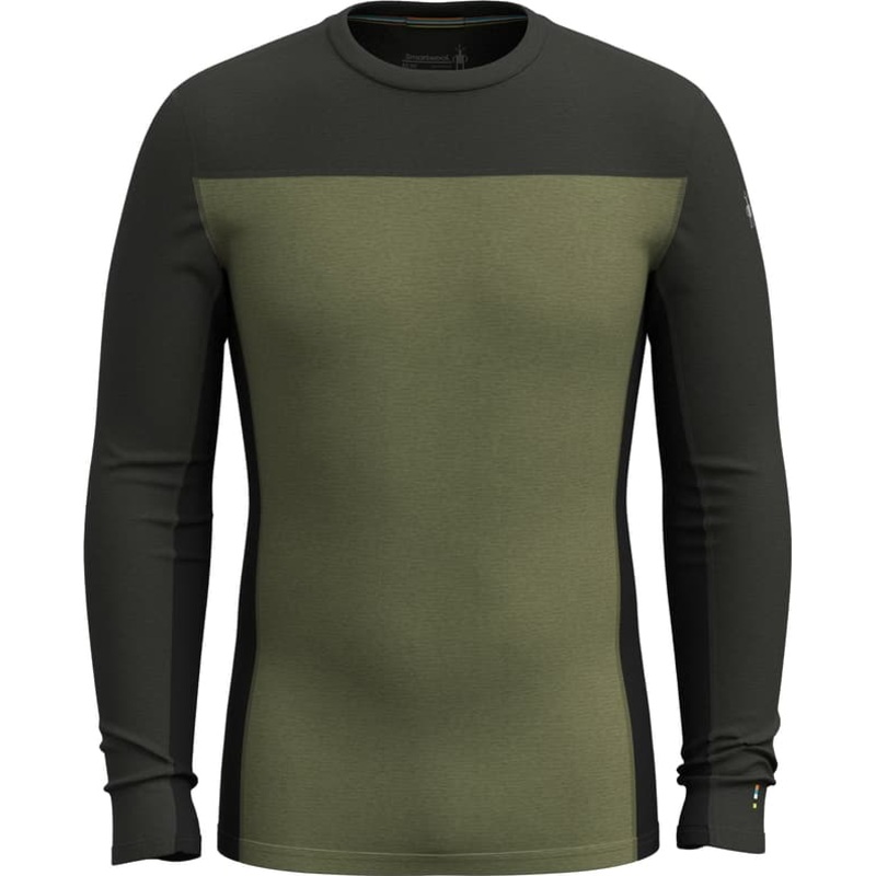 Smartwool Classic Thermal Merino Colorblock Crew Neck Boxed Base Layer Top – Mens