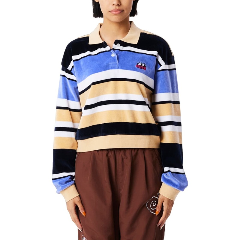 Obey Curious Eye Long Sleeve Polo – Women’s