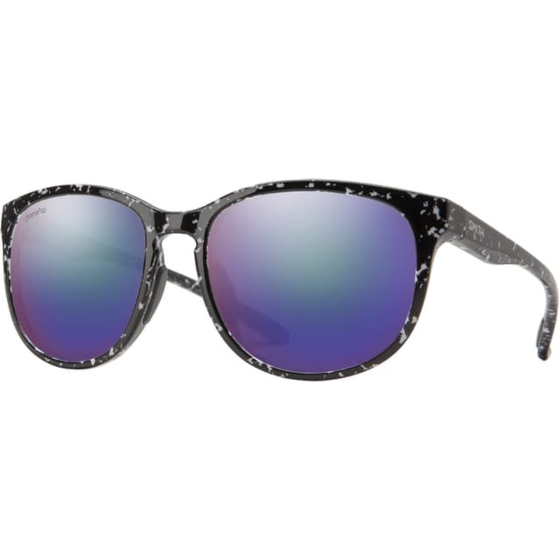 Smith Optics Lake Shasta Sunglasses – Black Marble – ChromaPop Polarized Violet Mirror Lens – Women’s