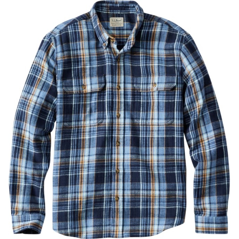 L.L. Bean 1912 Field Slightly Fitted Untucked Fit Plaid Flannel Shirt – Men’s