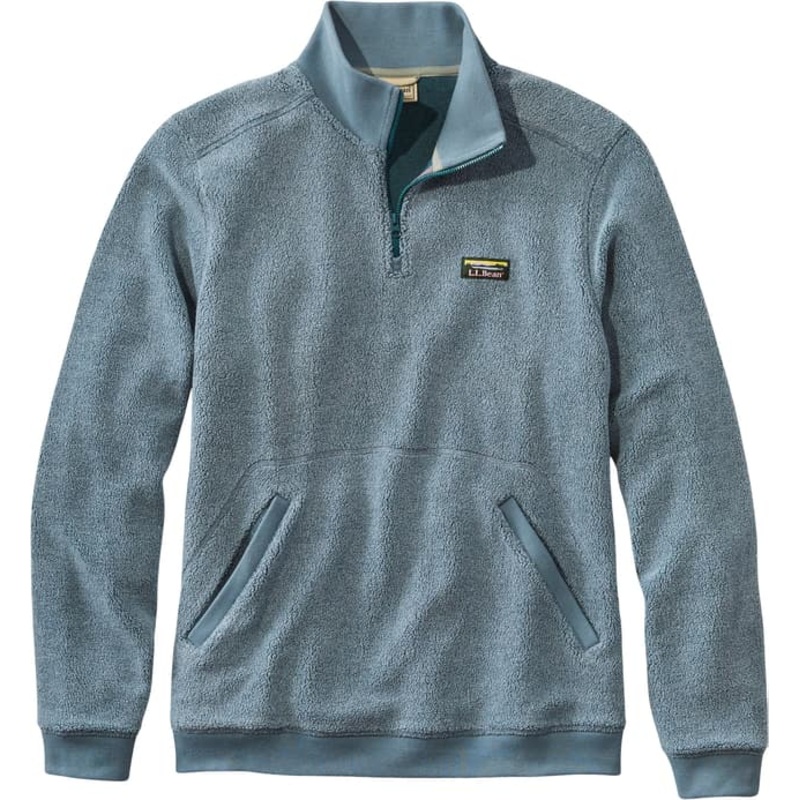 L.L. Bean Tumbled Sherpa Quarter-Zip Pullover – Men’s