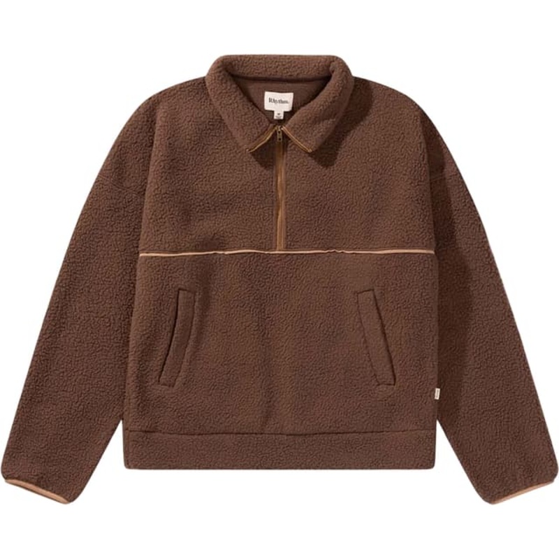 Rhythm Contrast Quarter Zip Pullover – Men’s